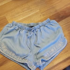 Chambray shorts from Francesca's